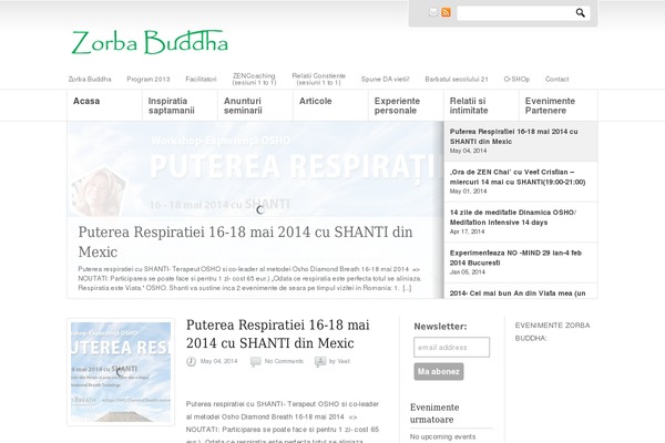 Site using External Events Calendar plugin