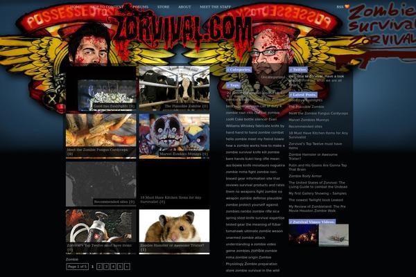 zorvival.com site used Infinity-theme