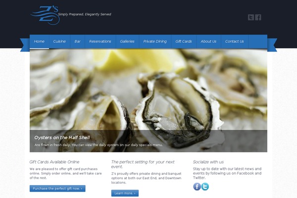Gusteau theme site design template sample