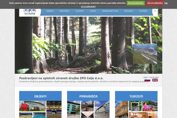 Site using Cookiecuttr plugin