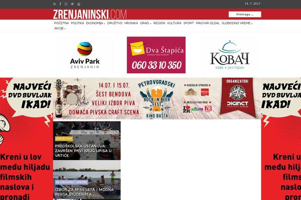 Herald theme site design template sample