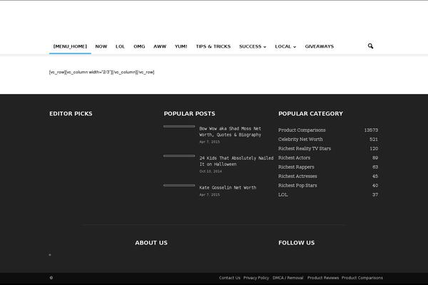 Newspaper theme site design template sample
