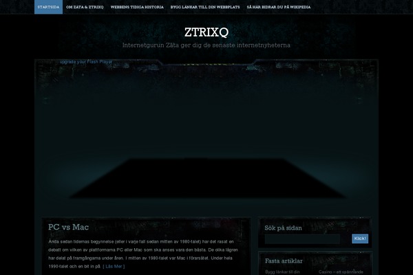 ztrixq.se site used Peacekeeper