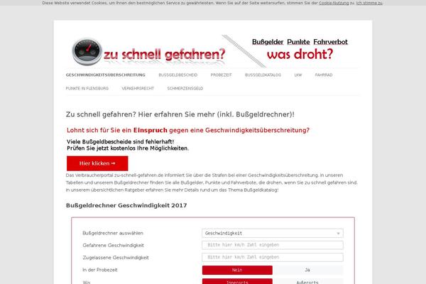 zu-schnell-gefahren.de site used Bussgeldkatalog.org