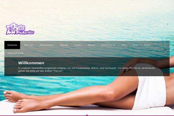 Spa theme site design template sample