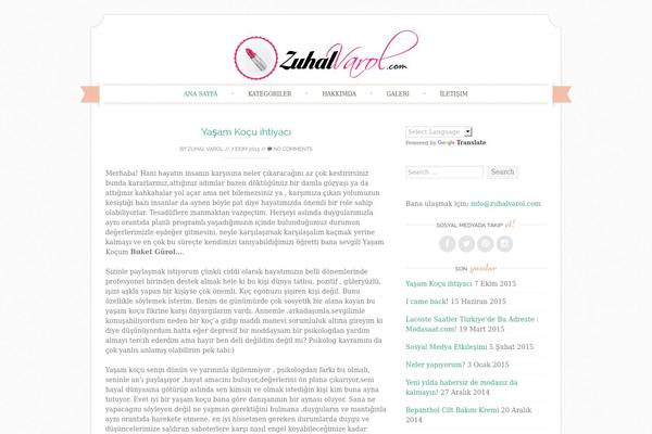 Sugar and Spice theme site design template sample