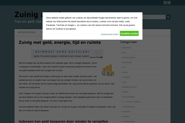 Site using Cookie-warning plugin