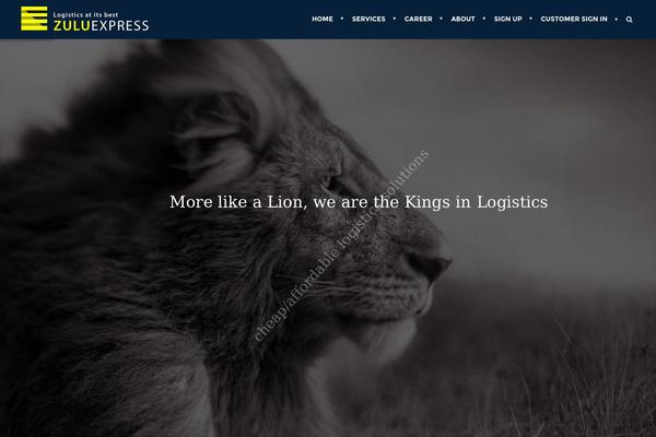 Lion theme site design template sample