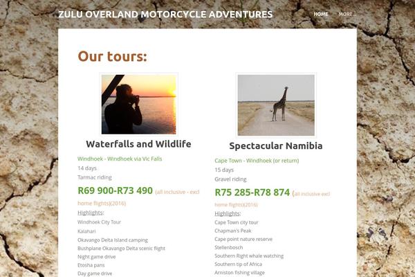 zuluoverland.com site used Samarcanda