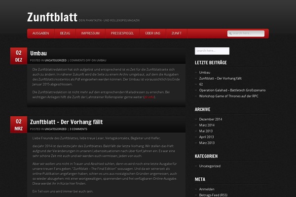 zunftblatt.de site used GamePress