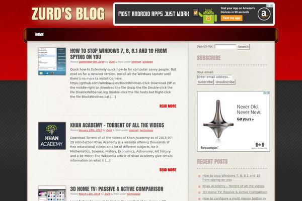 Frantic theme site design template sample