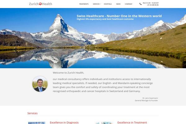Care theme site design template sample