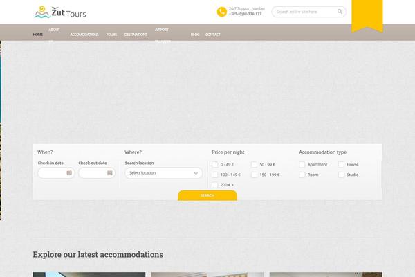 BookYourTravel theme site design template sample