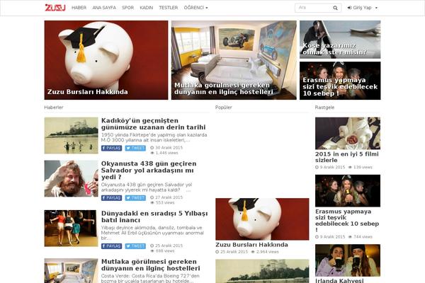 iMagazine theme site design template sample