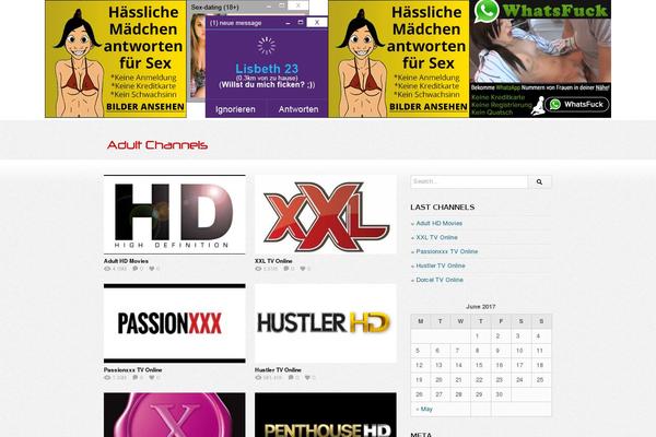 deTube theme site design template sample
