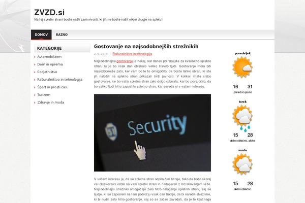 zvzd.si site used News Mix