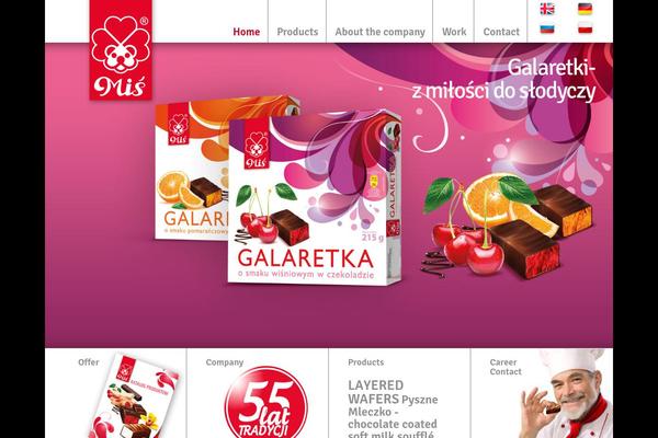 Mis theme site design template sample