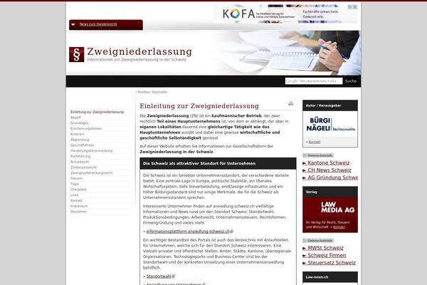 zweigniederlassung.ch site used Lmgrau