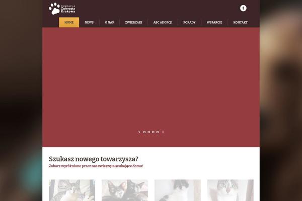Pet-rescue theme site design template sample