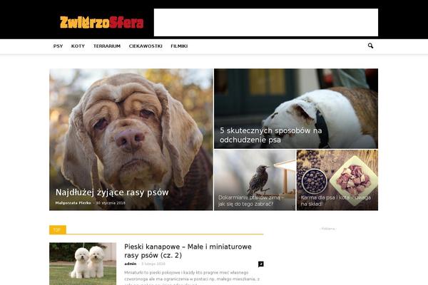 Newspaper theme site design template sample
