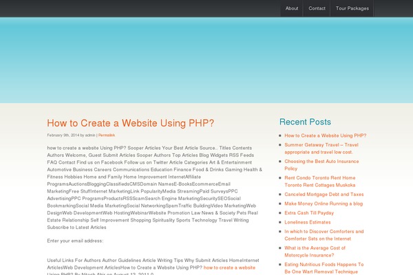 Coaster theme site design template sample