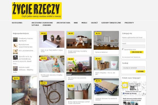 zycierzeczy.pl site used Zycierzeczy