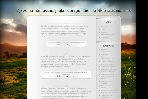 Memoir theme site design template sample