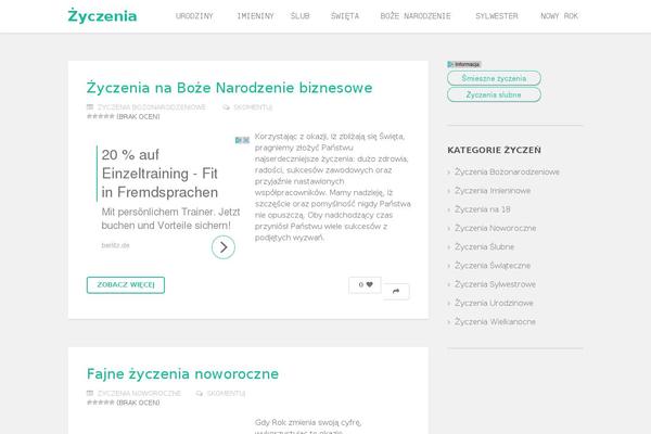zyczeniomania.pl site used Marketblog