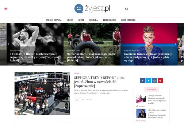 Valenti theme site design template sample