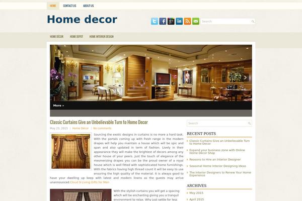 Deco theme site design template sample