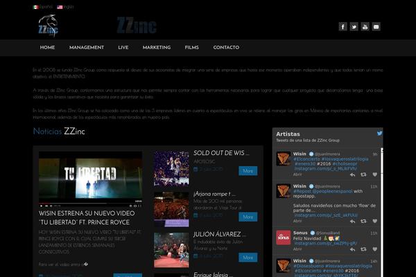 zzinc.com.mx site used Night-rock