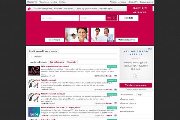Site using Jobhunt-apply-with-facebook plugin